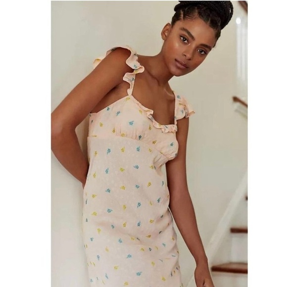 By Anthropologie Scallop‎ Baby Midi Dress - Picture 2 of 14